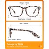 TIJN Progressive Multifocus Reading Glasses for Women Anti Blue Light Blocking Readers Vintage Square Nerd Eyeglasses