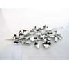 Generic Silver flower leaf crystal hair pin clip barrette bridal hair clip