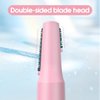 TOUCHBeauty Nose Hair & Eyebrow Trimmer for Women 2IN1 Facial Hair Removal set for Nose, Chin, Upper-Lip, Peach-Fuzz Battery Operated Pink Color TB-1458