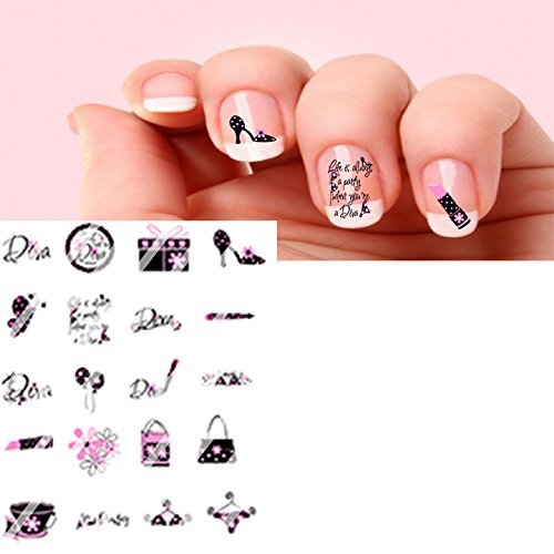 40 Girlfriend Diva Nail Decals Nail Art Nail Art Decals