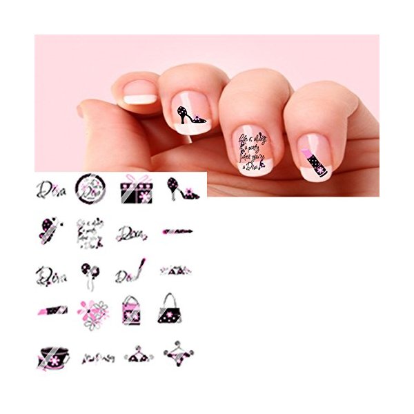 40 Girlfriend Diva Nail Decals Nail Art Nail Art Decals