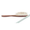 Desert Breeze Natural Wood Bristle Hair Brush, Gentle Scalp Massage, Pear Wood Handle, Made in Germany, For All Hair Types, Rounded Wood Pins, Anti-Static