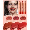 Hydrating Tinted Lip Balm Set-3Pcs Natural Glossy Lip Balm Plumper,Long Lasting Lipgloss Creamy Lipstick,Lightweight High-Pigment Lip Stain Pen Lip Crayon Stick, Christmas Makeup Gift for Women-Set B