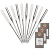 30 Pack Sewing Machine Needles Size 75/11 130/705H HAx1 Embroidery Sewing Needles for Brother Sewing Machine (3 Pack of 10 Needles)