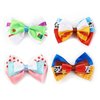 4 Inch Little Girls Hair Bow Clips 4Pcs Cartoon Toy Dress Up Hair Accessories Birthday Party Decorations Gift