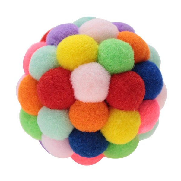 Cat Toys Balls, Soft and Light Wool Interactive Toys, Interactive Cat Toy Balls, Wool Balls, Plush Toy Balls for Kitten Training and Play (L)