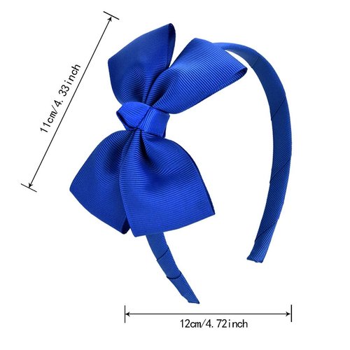 Vamotto Hairband, 8 Pcs Bow Tie Headband for Girls - 8 Colors - Hair Accessories for 3-12 Year Girls Favors and Party