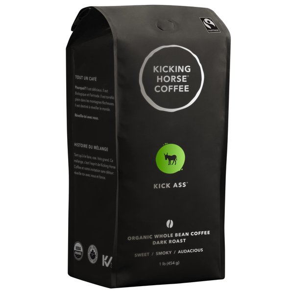 Kicking Horse Coffee, Kick Ass, Whole Bean Coffee, 1 Pound