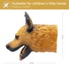 Yolococa Dog Hand Puppet Realistic Latex Soft Animal Toy Storytelling Role Play Party Supplies for Kids (German Shepherd)