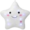 DearSun 13''Creative Twinkle Star Colorful Night Light Plush Pillows Light up Night Stuffed Toys Perfect for Birthday Christmas Holiday Valentines (White)