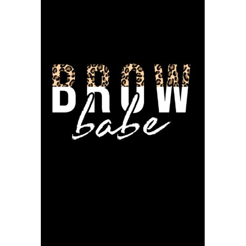 Brow Babe Leopard Eyebrow Brow Tech Brow Artist: Dot Grid Notebook/Journal (6” X 9”) Brow Babe Design For Make-Up Artist & Brow Bars
