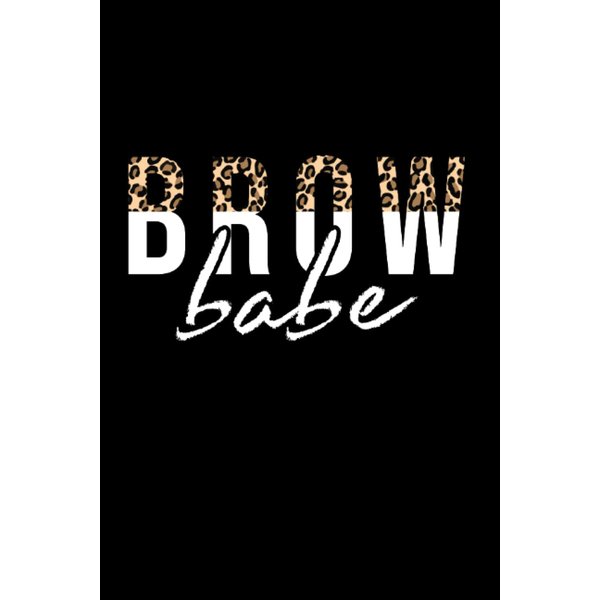 Brow Babe Leopard Eyebrow Brow Tech Brow Artist: Dot Grid Notebook/Journal (6” X 9”) Brow Babe Design For Make-Up Artist & Brow Bars