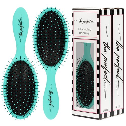 Gentle Wet or Dry Hair Brush for Detangling and Styling - Great for all Hair Types and Hair Extensions - Women and Men, Girls, Kids, Children - Great for Gifts and Travel