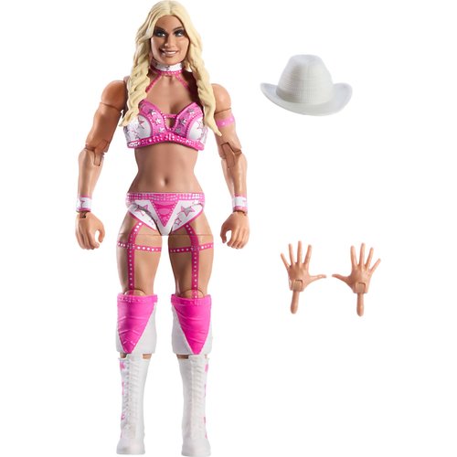 WWE Mattel Elite Action Figure & Accessories, Series #113 6-inch Collectible Tiffany Stratton with 25 Articulation Points & Swappable Hands