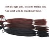 Sharopul Long braids up Ponytail Extension Black DIY Hair Styles can be Reused Wrap on the top with Hair Tie Woman Braiding Ponytail (34inch, 1B)