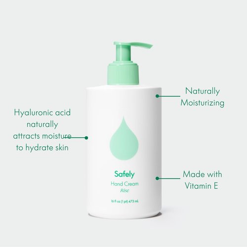 Safely - Hand Cream, pH balanced, Plant-powered, No harsh chemicals, (16 Fl Oz (Pack of 1))