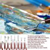 16 Pieces Painting Knife Set Stainless Steel Palette Knife Set Painting Mixing Scraper Pallet Knife Spatula Knife with Wooden Handle for Oil Painting Accessories Acrylic Color Mixing Supplies