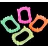 36 Halloween Fang Teeth Neon Colors Party Favors
