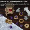 DND Tokens Laser Cut Wood Coins Set of 15 in 3 Styles - Lucky Clover, Inspiration and Dragon - Perfect for Dungeons & Dragons, Pathfinder, RPG and Board Game