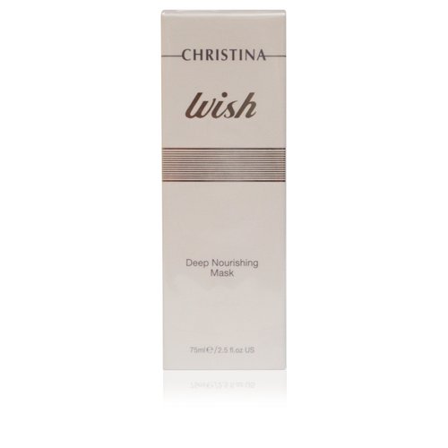Christina Wish Deep Nourishing Facial Mask with Hyaluronic Acid, Vitamin E | Improves Elasticity and Rejuvenates | Antioxidants and Peptides Face Mask Skincare | For Combination, Dry, Normal Skin 75ml