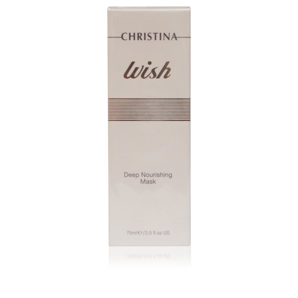 Christina Wish Deep Nourishing Facial Mask with Hyaluronic Acid, Vitamin E | Improves Elasticity and Rejuvenates | Antioxidants and Peptides Face Mask Skincare | For Combination, Dry, Normal Skin 75ml