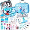 Kids Washable Makeup Girls Toys with Princess Case, Kids Makeup Kit for Girl, Real Girl Makeup Sets for Toddler Kids, Christmas Birthday Gifts Toys for 3 4 5 6 7 8-12 Year Old Girls