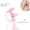 Lsgoodcare 20Pcs Replacement Earmold Earbud Right Ear Piece Compatible for Motorola Kenwood Midland Two Way Radio Acoustic Coil Tube Earpiece - Silicone Walkie Talkie Earmould Ear Buds Pink Small
