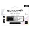 TEAMGROUP MS30 1TB with SLC Cache 3D NAND TLC M.2 2280 SATA III 6Gb/s Internal Solid State Drive SSD (Read/Write Speed up to 530/480 MB/s) Compatible with Laptop & PC Desktop TM8PS7001T0C101