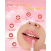 SUMEITANG 3Pcs Hydrating Lip Oil Set，Non-sticky Lip Oils Gloss Lip Balm Lip Care，Deeply Nourishing and Repairing Prevents Lips Chapped and Lighten Lip Lines(Honey，Peach，Strawberry)