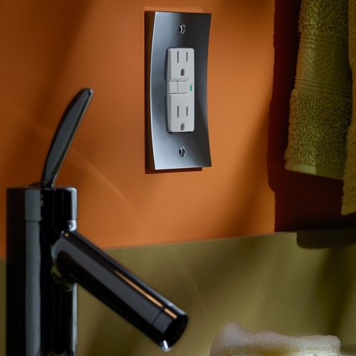 Franklin Brass 64928 Concave Double Toggle Switch Wall Plate / Switch Plate / Cover, Satin Nickel