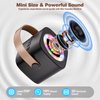 Karaoke Machine for Kids, Portable Bluetooth Mini Karaoke Microphone Singing Speaker with 2 Wireless Mic, Long Battery Life and Stereo Sound, Christmas Birthday Gifts for Family Home (Black)