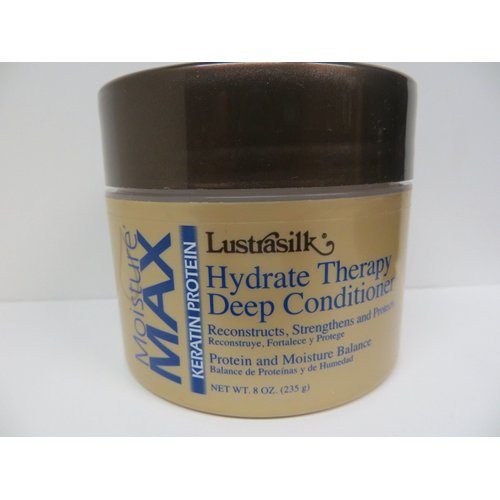 Lustrasilk Moisture Max Keratin Protein Hydrate Therapy Deep Conditioner 8oz AND Nicka K Brightening Essence Mask