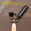 Haxtec Mini Dice Set Tiny Small Metal DND Dice Set with Dice Case Portable Antique Bronze Metal Dice Set for Keychain