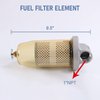 DICMIC 496 Fuel Tank Filter Assembly with Wrench Replacement for Gasoline and Diesel Water Separate 30 Micron Max 25 Gpm 150 Psi with 1” NPT Top Cap Replace# B10-AL
