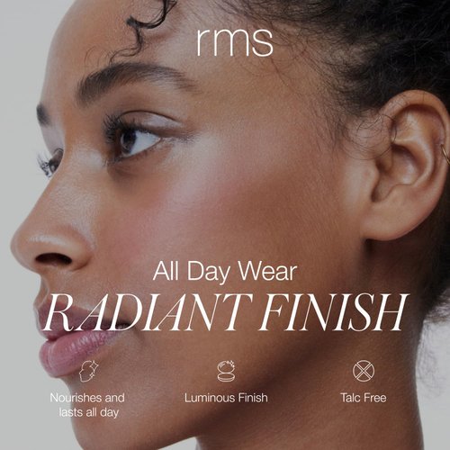 RMS Beauty Deluxe Glow Kit - Makeup Gift Set with Highlighter, Powder Blush, Blush Brush, & Fan Brush, Holiday Gift Set, Beauty Gifts for Women