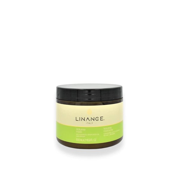 LINANGE Volume Mask for Revitalized and Strong Hair - Hair Mask for Dry and Damaged Hair, 500ml / 16.9 oz.