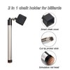 LAKE OF FIRE Billiards Chalk Holder, 2 in 1 Pool Chalk Holder Pocket for Billiards, Portable Pool Snooker Chalk Holder, Billiard Cue Tip Pricker, Non-Slip Billiard Cue Tip Tool Pool Table Accessory…