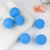 6 Pcs Dryer Balls, 2.5 in Reusable Laundry Soften and Fluff Laundry Washing Balls (Blue)