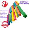 Bonka Bird Toys 2944 PK24 2" Colored Jute Sticks Foot Talon Craft Part Bird Toys Conure Quaker Cockatiel and Similar
