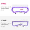 Larbois Handle Grip Nail Brush, Hand Fingernail Brush Cleaner Scrubbing Kit Pedicure for Toes and Nails Men Women (4 Pack) (Color-2)