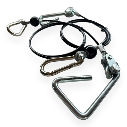 TreadLife Fitness 43" Cables w/Hook Assembly (2 x Cables) - Replacement for Most Bowflex Gyms - (Pair)