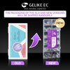 Gelike EC 552PCS Soft Gel Nail Tips Kit - 12 Sizes Clear Cover Full Nail Extensions - Medium Almond Pre-shaped Acrylic False Gelly Nail Tips for DIY Salon Gift Nail Extensions