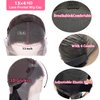 12inch Bob Wig Human Hair 13x4 Straight Lace Front Wigs Wear and Go Glueless Human Hair Bob Wigs Pre Plucked with Baby Hair Straight Bob Frontal Wigs for Black Women Natural Color