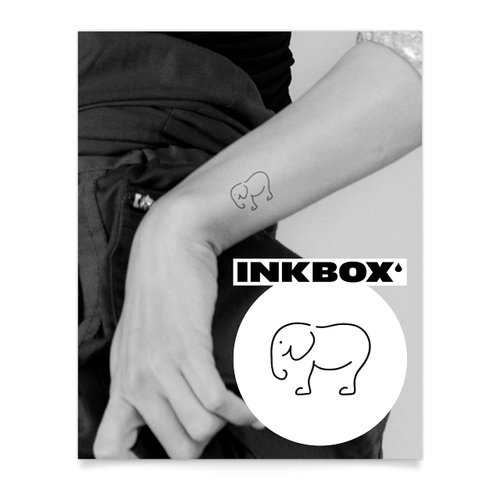 Inkbox Temporary Tattoos, Semi-Permanent Tattoo, One Premium Easy Long Lasting, Water-Resistant Temp Tattoo with For Now Ink - Lasts 1-2 Weeks, Kandula, 2 x 2 in