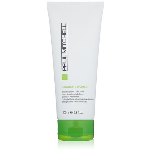 Paul Mitchell Straight Works Hair Gel, Smoothing Styler, Adds Shine, For Frizzy Hair, 6.8 fl. oz.