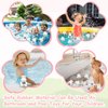 Youdaju 60 Pcs Cow Rubber Bath Toy Mini Rubber Cows Bulk Squeak Floating Water Cow Baby Bath Toy Fun Water Squirting Bathtime Play Farm Animal Bath Toys for Kids Baby Shower Swimming Pool Decor