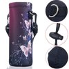 AUPET Water Bottle Carrier,Insulated Neoprene Water Bottle Holder Bag Case Pouch Cover 1000ML or 750ML,Adjustable Shoulder Strap, Great for Stainless Steel and Plastic Bottles