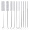 Long Straw Brush, Nylon Pipe Tube Cleaner 8-ihch 10 Different Diameters Set of 10