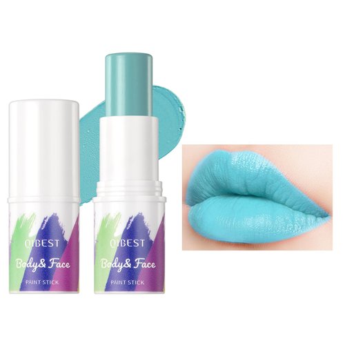 DLZZRS Blue Matte Lipstick,Long-Lasting Transfer Proof Lipstick,Intense Color Waterproof Colored Lipstick,Multi-Use Lipsticks & Body Face Painting Stick,Eyeshadow Makeup For Women Halloween Party(05#)