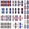 8 Sheets Patriotic Nail Wraps 4th of July Full Wrap Nail Polish Stickers American Flag Independence Day Nail Art Stickers Self Adhesive Nail Decals Strips with Nail File for Memorial Day